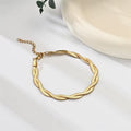 Twisted Snake Chain Bracelet