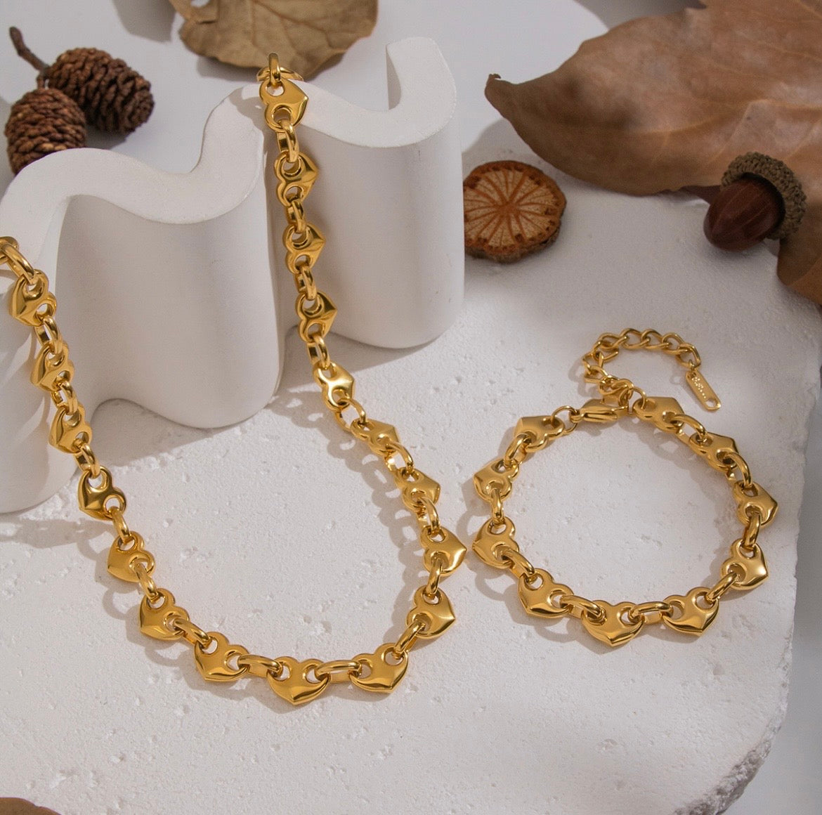 Pig Nose Link Necklace