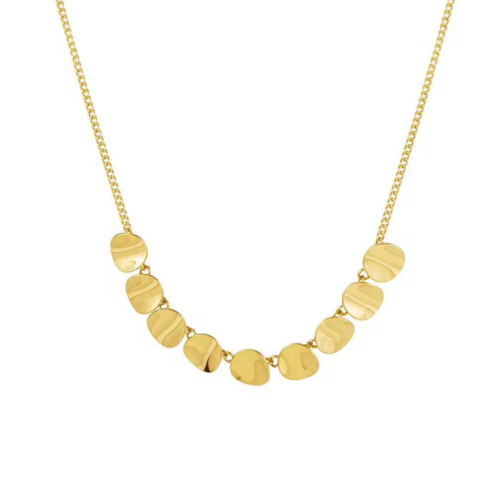 Contour Disk Necklace