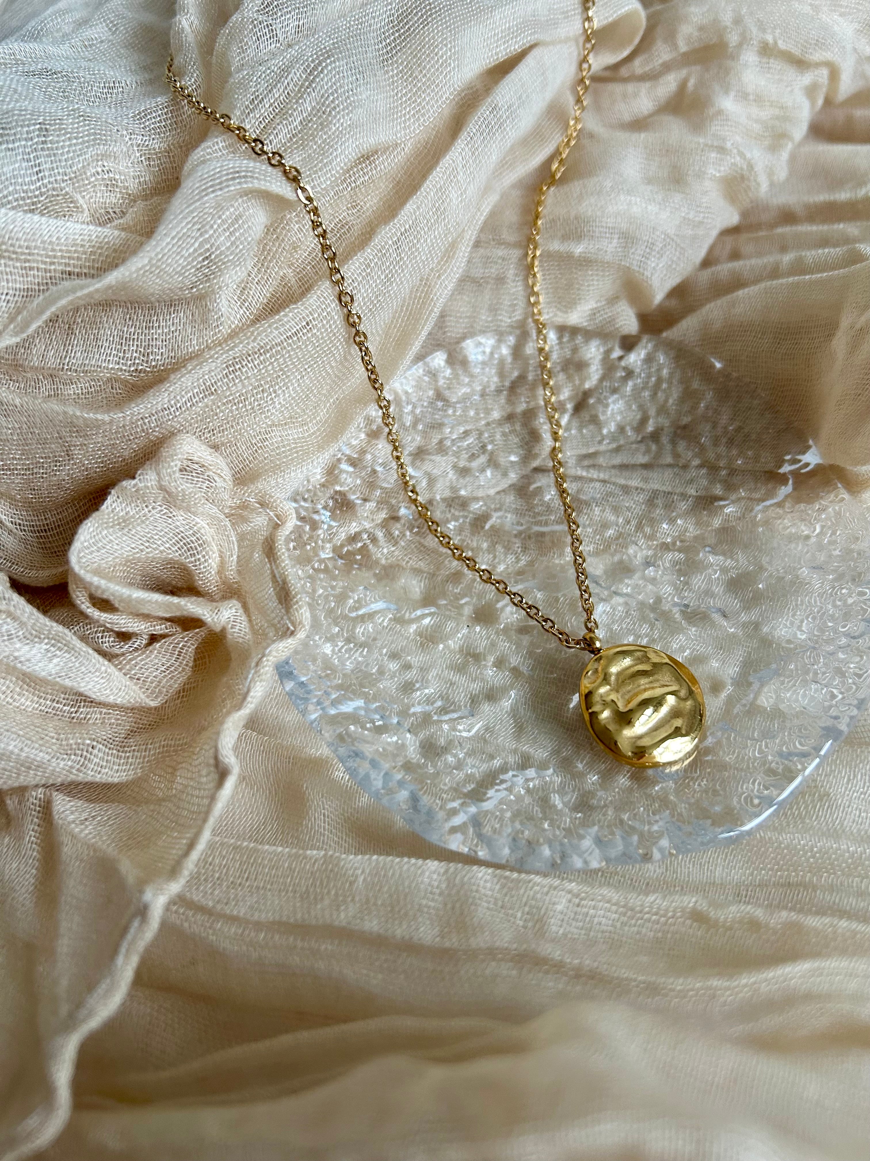 Hammered Disk Pendant