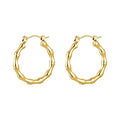Bamboo Hoop Earrings