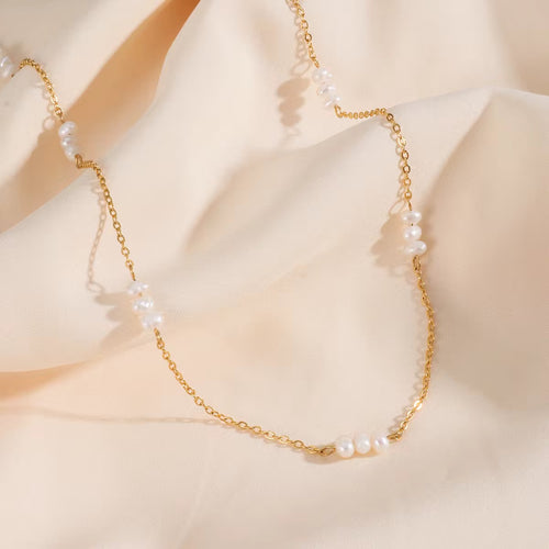 Baroque Fresh Water Pearl in Chain