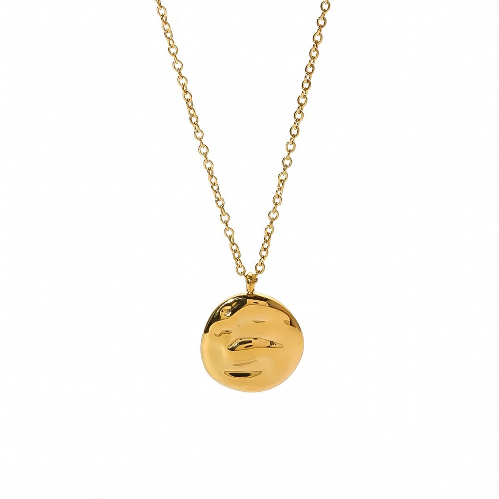 Hammered Disk Pendant
