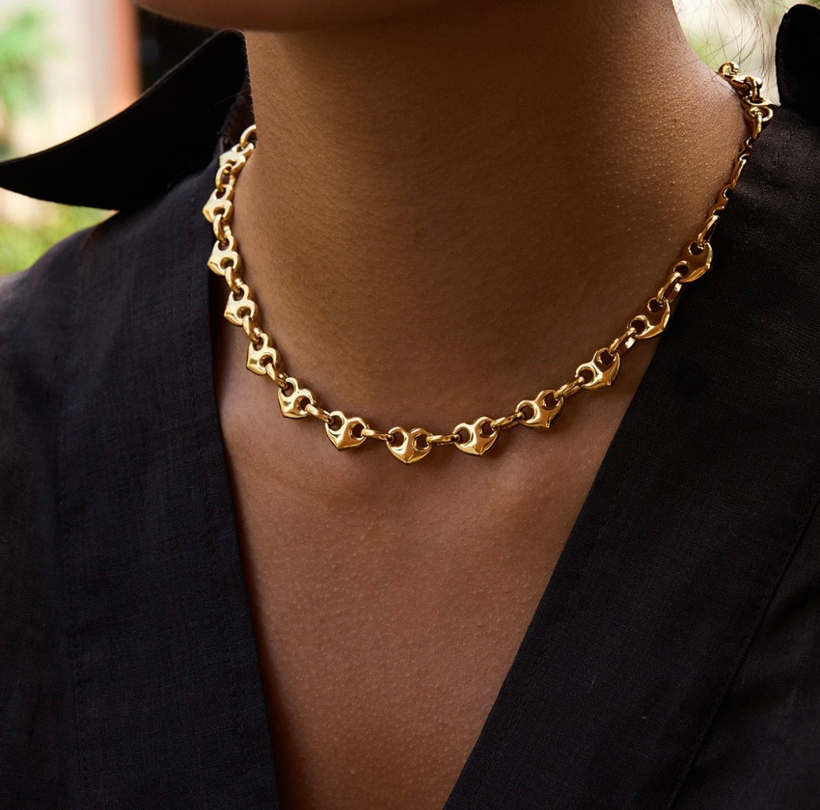 Pig Nose Link Necklace