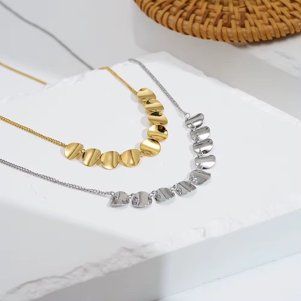 Contour Disk Necklace