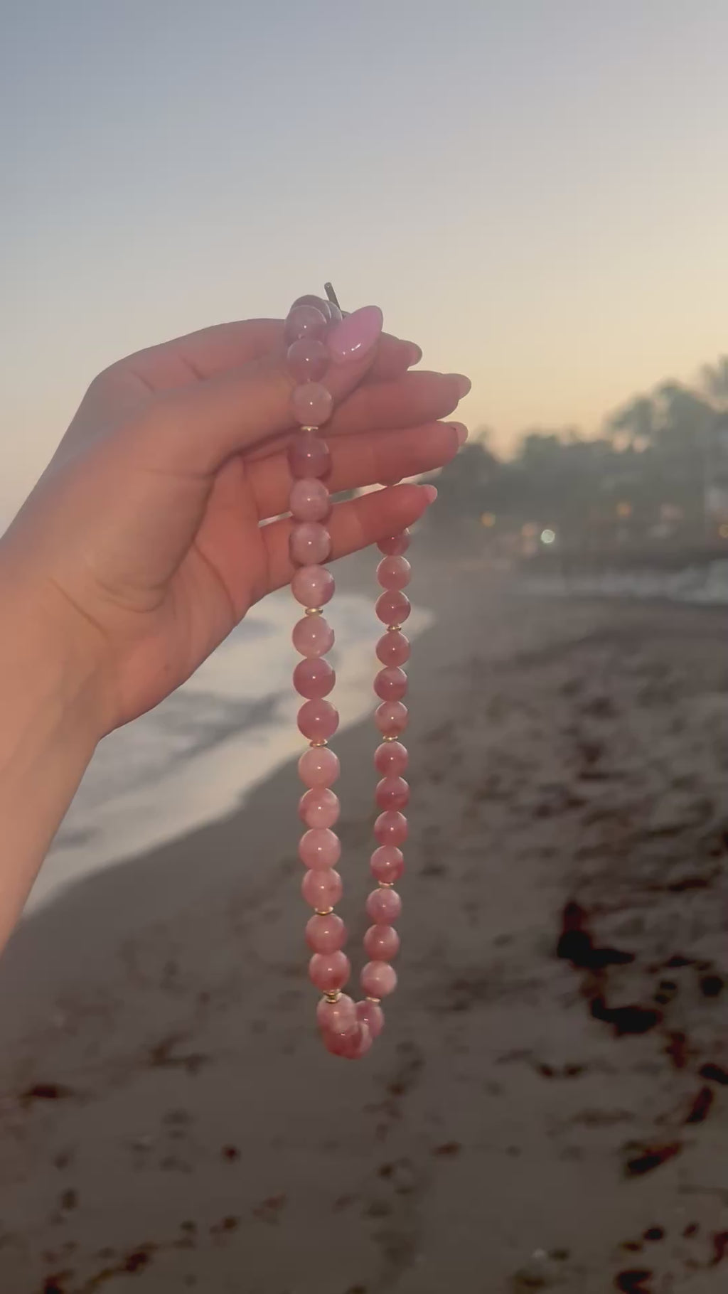 Natural Gemstone Bead Necklace