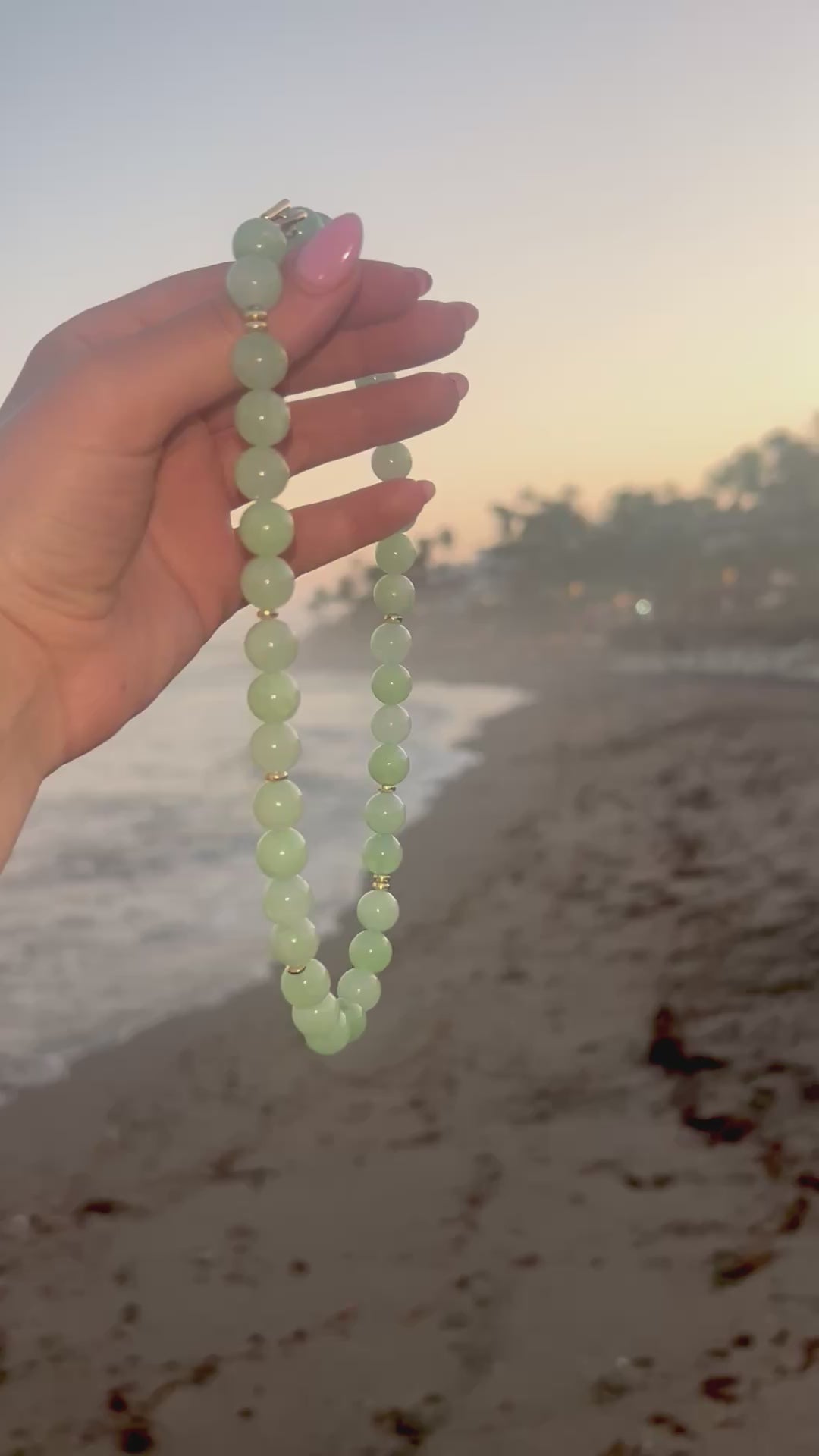 Natural Gemstone Bead Necklace