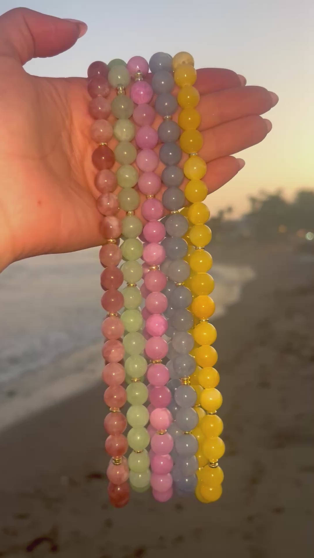 Natural Gemstone Bead Necklace