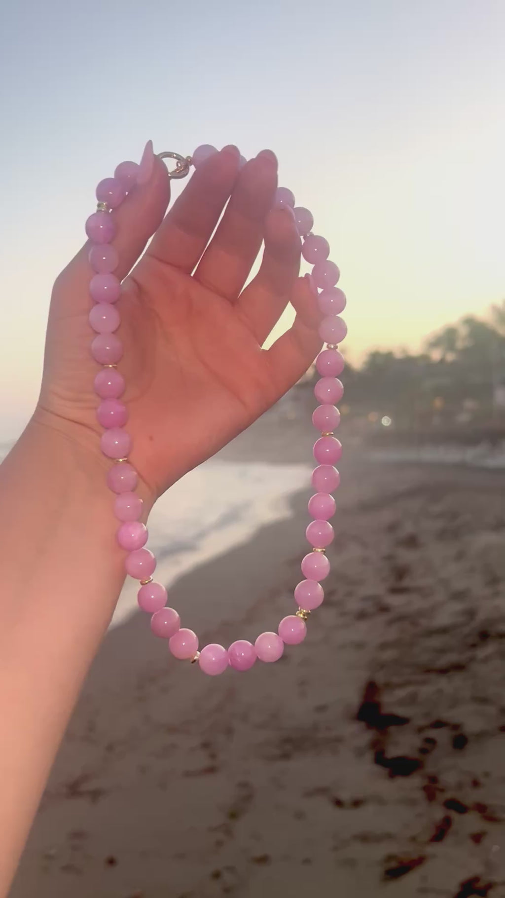 Natural Gemstone Bead Necklace