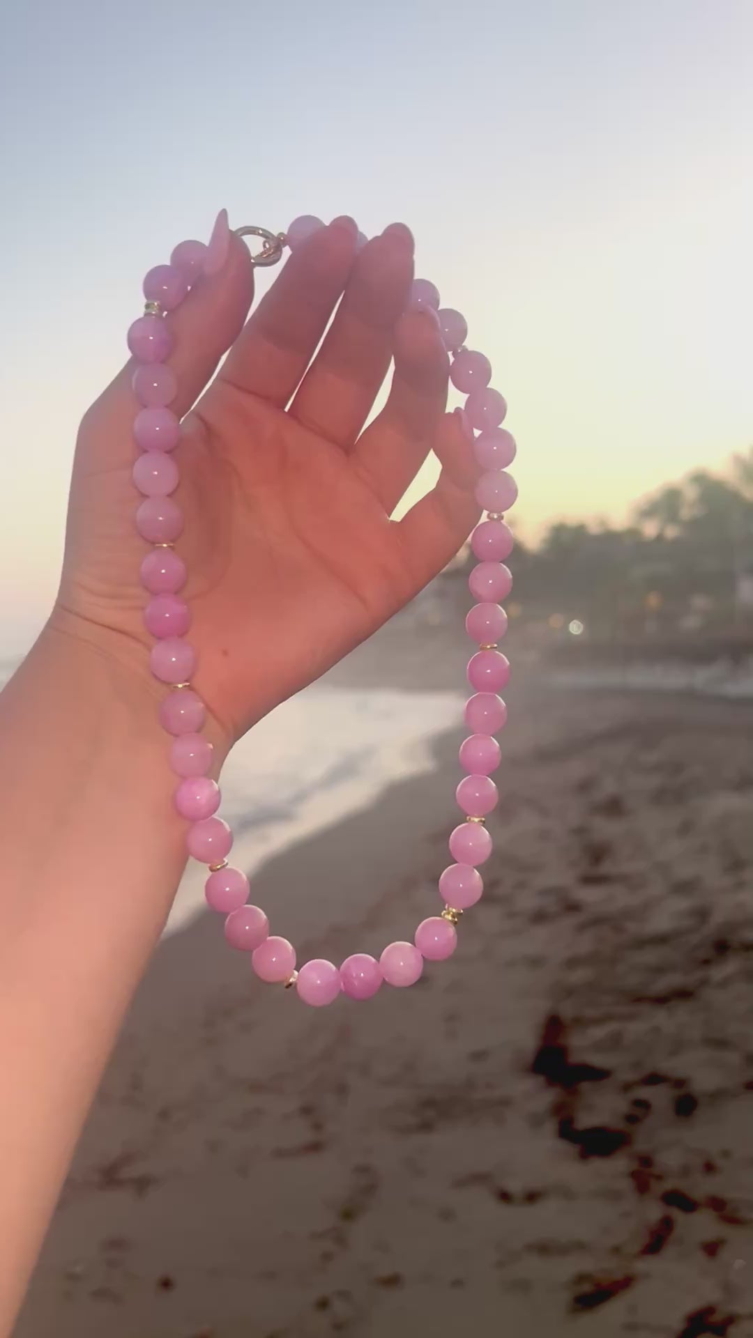 Natural Gemstone Bead Necklace